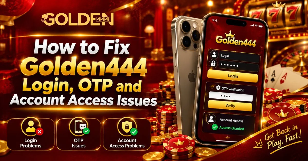 How to Fix Golden444 Login, OTP and Account Access Issues